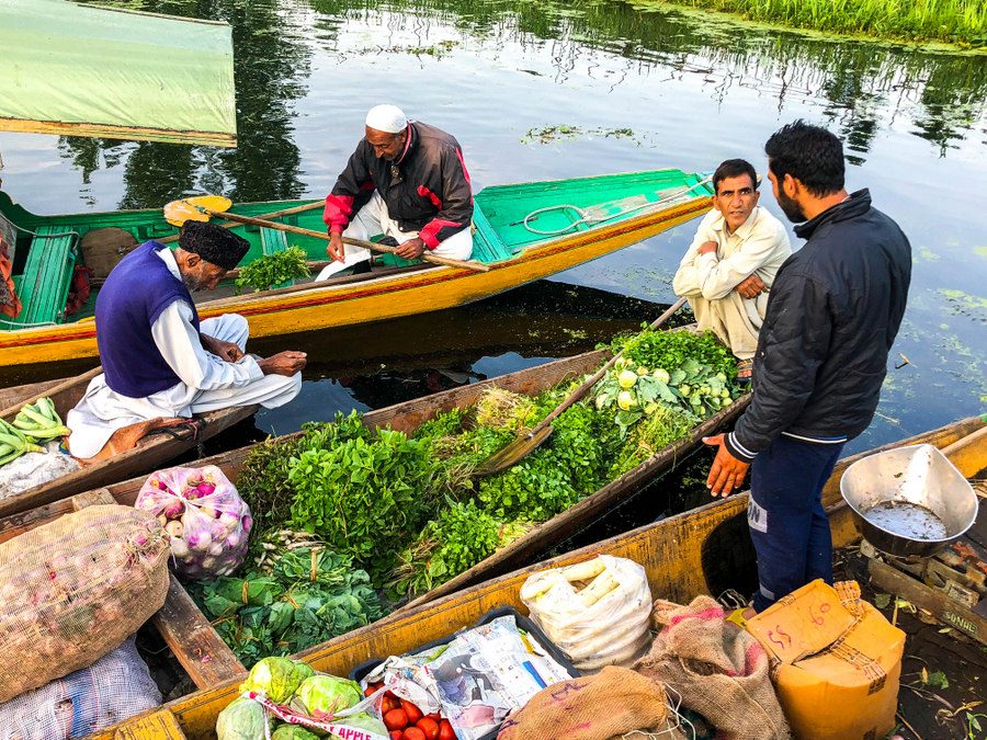 An Experience at The Floating Market, Dal Lake