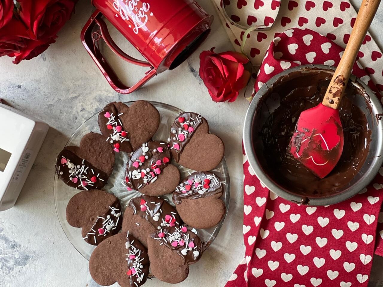 It’s All About Love - Ultimate Heart Shaped Chocolate Cookies For Valentine Day - Spoons & Sneakers
